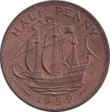 1959 HALFPENNY ( UNC ) - Halfpenny - Cambridgeshire Coins