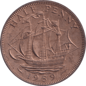 1959 HALFPENNY ( UNC ) - Halfpenny - Cambridgeshire Coins