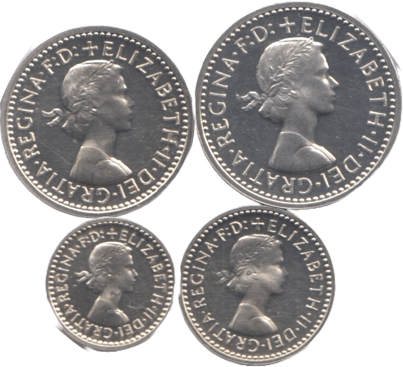 1959 MAUNDY SET ELIZABETH II - Maundy Set - Cambridgeshire Coins