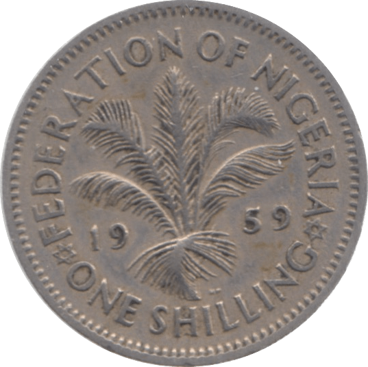 1959 NIGERIA ONE SHILLING - WORLD COINS - Cambridgeshire Coins