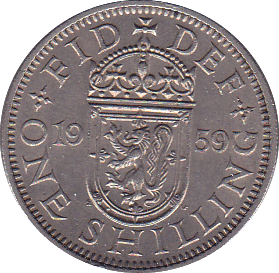 1959 SHILLING ( AUNC ) SCOT - Shilling - Cambridgeshire Coins