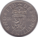 1959 SHILLING ( AUNC ) SCOT - Shilling - Cambridgeshire Coins
