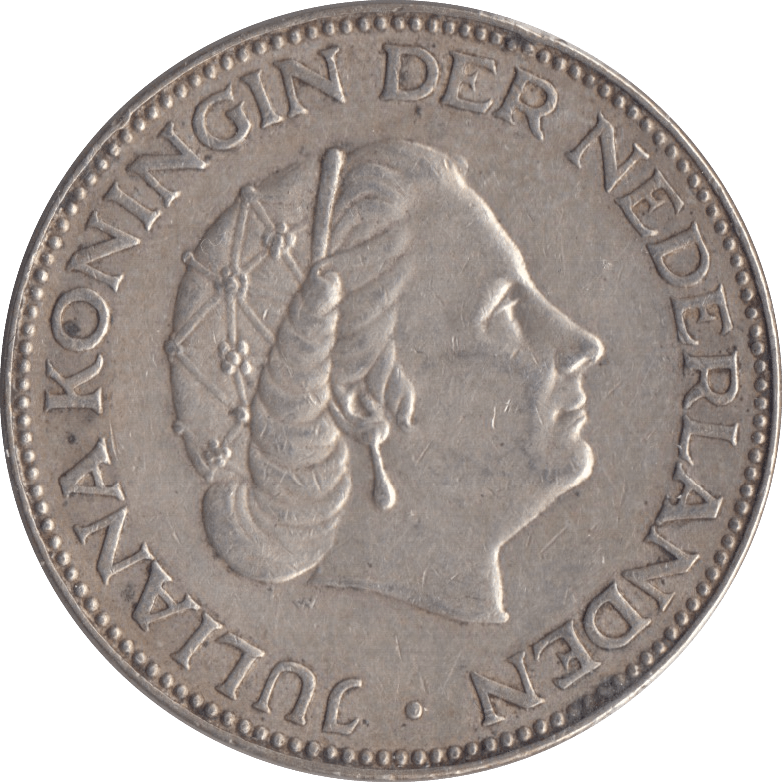 1959 SILVER 2 1/2 GULDEN NETHERLANDS - SILVER WORLD COINS - Cambridgeshire Coins