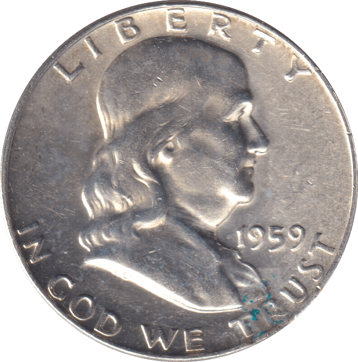 1959 SILVER HALF DOLLAR USA - Cambridgeshire Coins