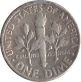 1959 SILVER ONE DIME USA - SILVER WORLD COINS - Cambridgeshire Coins