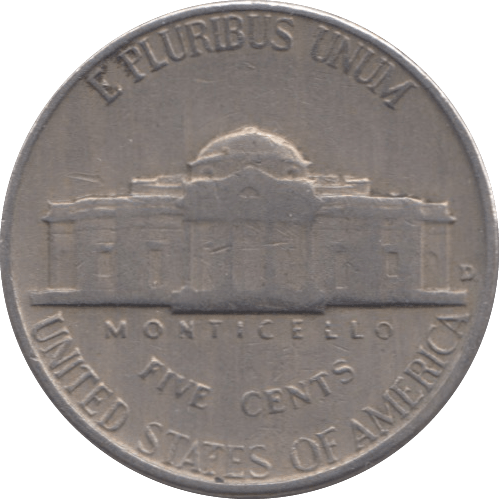 1959 USA 5 CENTS - WORLD COINS - Cambridgeshire Coins