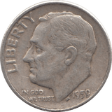 1959 USA SILVER DIME DENVER MINT - SILVER WORLD COINS - Cambridgeshire Coins