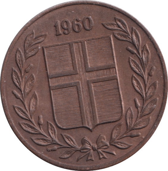 1960 5 AURAR ICELAND - WORLD COINS - Cambridgeshire Coins