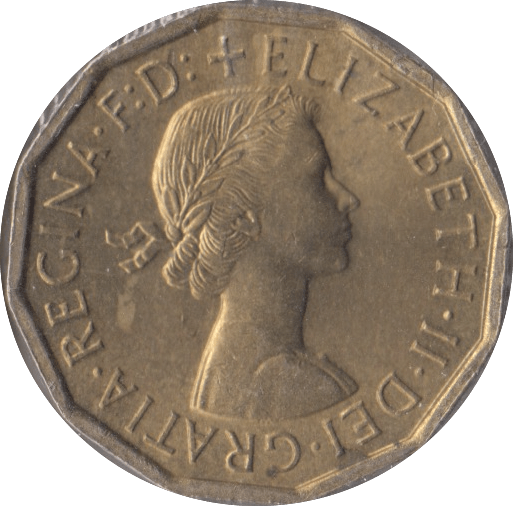 1960 BRASS THREEPENCE ( BU ) - Threepence - Cambridgeshire Coins