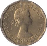 1960 BRASS THREEPENCE ( BU ) - Threepence - Cambridgeshire Coins