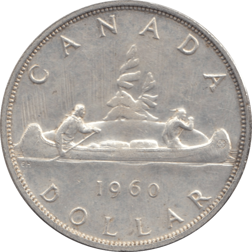 1960 CANADA SILVER ONE DOLLAR 9 - WORLD SILVER COINS - Cambridgeshire Coins