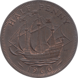 1960 HALFPENNY ( UNC ) 18 - Halfpenny - Cambridgeshire Coins