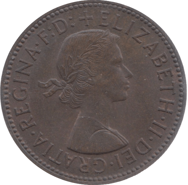 1960 HALFPENNY ( UNC ) 18 - Halfpenny - Cambridgeshire Coins