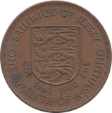 1960 JERSEY 1/12 OF A SHILLING - WORLD COINS - Cambridgeshire Coins
