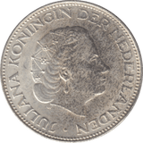 1960 SILVER 2 1/2 GULDEN NETHERLANDS - WORLD SILVER COINS - Cambridgeshire Coins