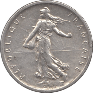 1960 SILVER 5 FRANCS FRANCE REF 2 - SILVER WORLD COINS - Cambridgeshire Coins