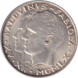 1960 SILVER 50 FRANCS BELGIUM - SILVER WORLD COINS - Cambridgeshire Coins