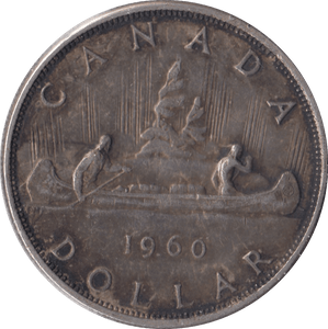 1960 SILVER DOLLAR CANADA - SILVER WORLD COINS - Cambridgeshire Coins