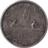 1960 SILVER DOLLAR CANADA - SILVER WORLD COINS - Cambridgeshire Coins