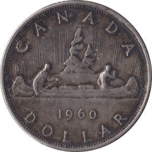 1960 SILVER DOLLAR CANADA - SILVER WORLD COINS - Cambridgeshire Coins