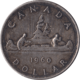 1960 SILVER DOLLAR CANADA - SILVER WORLD COINS - Cambridgeshire Coins