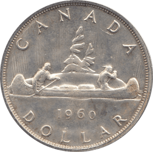 1960 SILVER DOLLAR CANADA - SILVER WORLD COINS - Cambridgeshire Coins