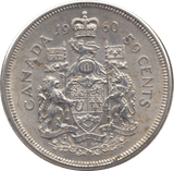 1960 SILVER FIFTY CENTS CANADA - WORLD SILVER COINS - Cambridgeshire Coins