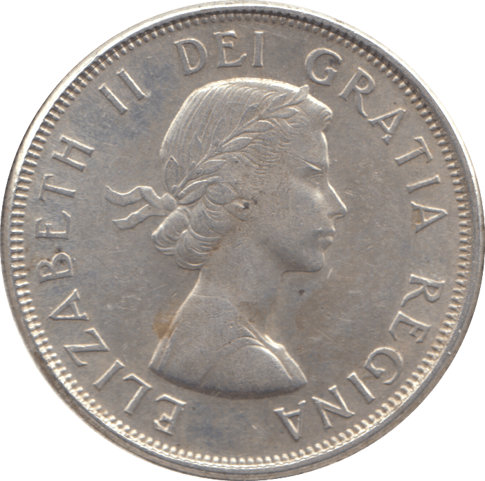 1960 SILVER FIFTY CENTS CANADA - WORLD SILVER COINS - Cambridgeshire Coins