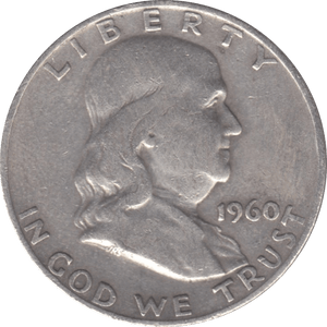 1960 SILVER HALF DOLLAR USA B - WORLD SILVER COINS - Cambridgeshire Coins