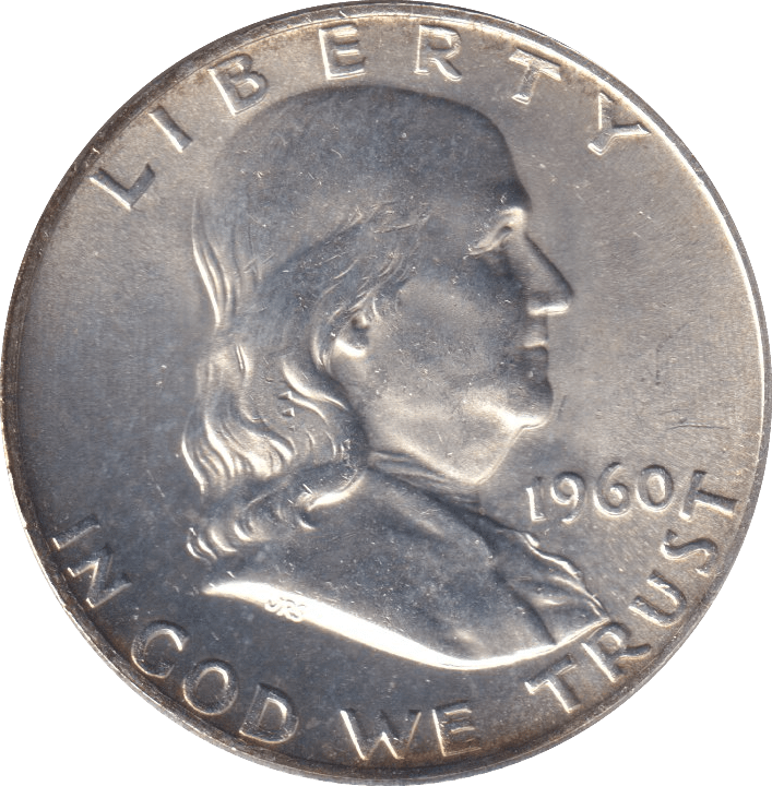 1960 SILVER HALF DOLLAR USA - Cambridgeshire Coins
