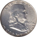 1960 SILVER HALF DOLLAR USA - Cambridgeshire Coins
