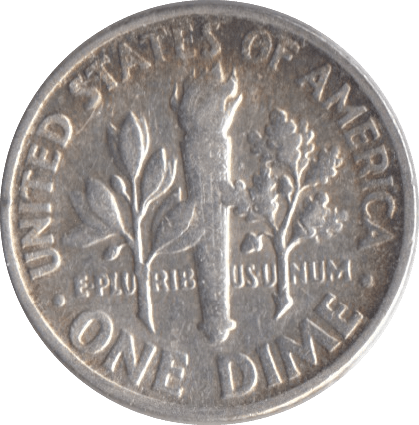 1960 SILVER ONE DIME USA - SILVER WORLD COINS - Cambridgeshire Coins