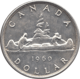 1960 SILVER ONE DOLLAR CANADA - WORLD SILVER COINS - Cambridgeshire Coins