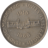 1960 SOUTH AFRICA SILVER 5 SHILLINGS - SILVER WORLD COINS - Cambridgeshire Coins