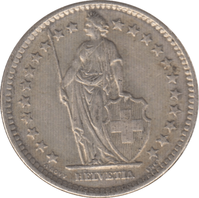 1960 SWITZERLAND 2 FRANCS - WORLD COINS - Cambridgeshire Coins