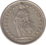 1960 SWITZERLAND 2 FRANCS - WORLD COINS - Cambridgeshire Coins