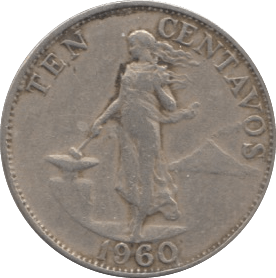 1960 TEN CENTAVOS PHILIPPINES - WORLD COINS - Cambridgeshire Coins