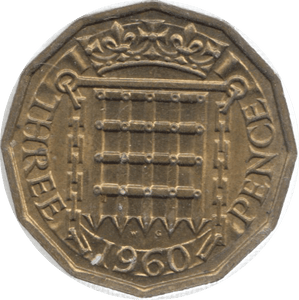 1960 THREEPENCE ( UNC ) 26 - Threepence - Cambridgeshire Coins