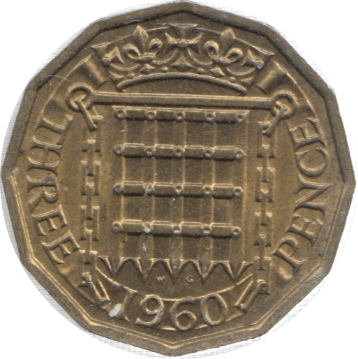 1960 THREEPENCE ( UNC ) 26 - Threepence - Cambridgeshire Coins