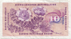 1961 10 FRANCS SWISS BANKNOTE REF 1372 - World Banknotes - Cambridgeshire Coins
