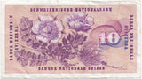 1961 10 FRANCS SWISS BANKNOTE REF 1372 - World Banknotes - Cambridgeshire Coins