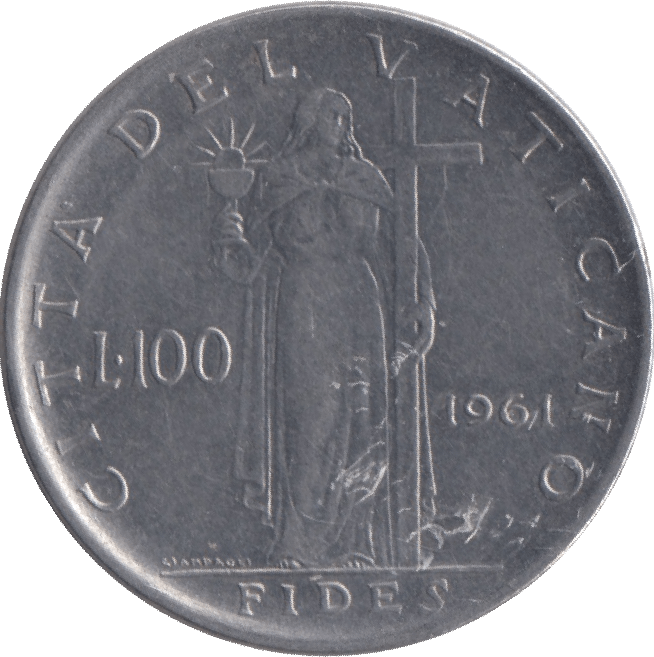 1961 100 LIRA VATICAN CITY - WORLD COINS - Cambridgeshire Coins
