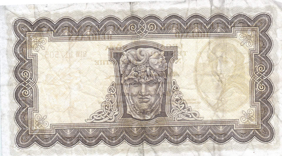 1961 £5 CENTRAL BANK OF IRELAND IRELAND BANKNOTE REF 104 - Irish Banknotes - Cambridgeshire Coins