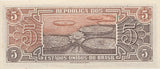 1961 5 CRUIZEROS BANKNOTE BRAZIL REF 581 - World Banknotes - Cambridgeshire Coins