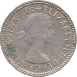 1961 AUSTRALIA SILVER SIXPENCE - SILVER WORLD COINS - Cambridgeshire Coins