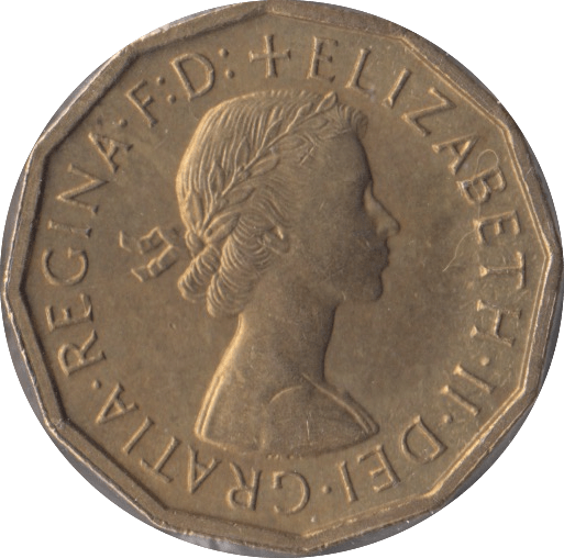 1961 BRASS THREEPENCE ( BU ) - Threepence - Cambridgeshire Coins