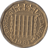 1961 BRASS THREEPENCE ( BU ) - Threepence - Cambridgeshire Coins