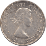 1961 CANADA 50 CENTS - WORLD SILVER COINS - Cambridgeshire Coins
