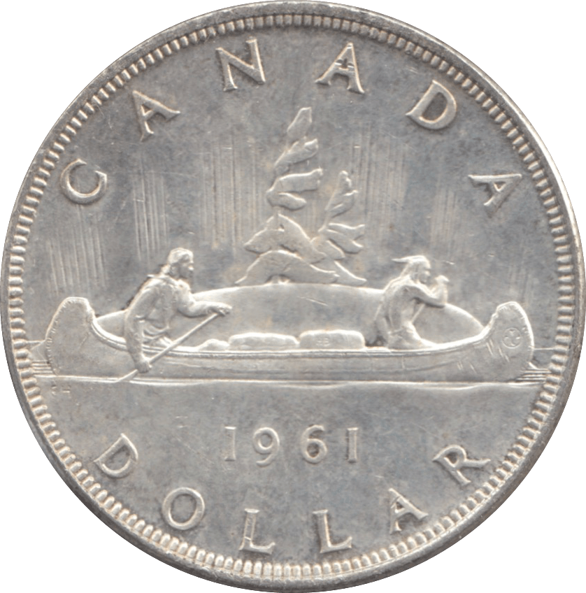 1961 CANADA SILVER ONE DOLLAR 9 - WORLD SILVER COINS - Cambridgeshire Coins