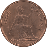 1961 PENNY 1 ( UNC ) 84 - Penny - Cambridgeshire Coins